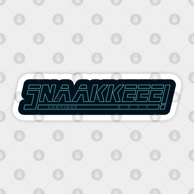 Snaakkeee! Sticker by huckblade